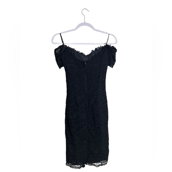💥Vintage💥 Exclusively Gantos | Black Lace Womens Dress | Size 6 - Picture 4 of 4